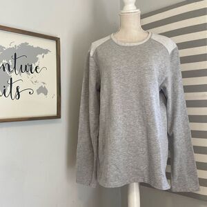 Tommy Bahama Gray Two-Tone Crewneck Pullover Sweater Sweatshirt Size XL